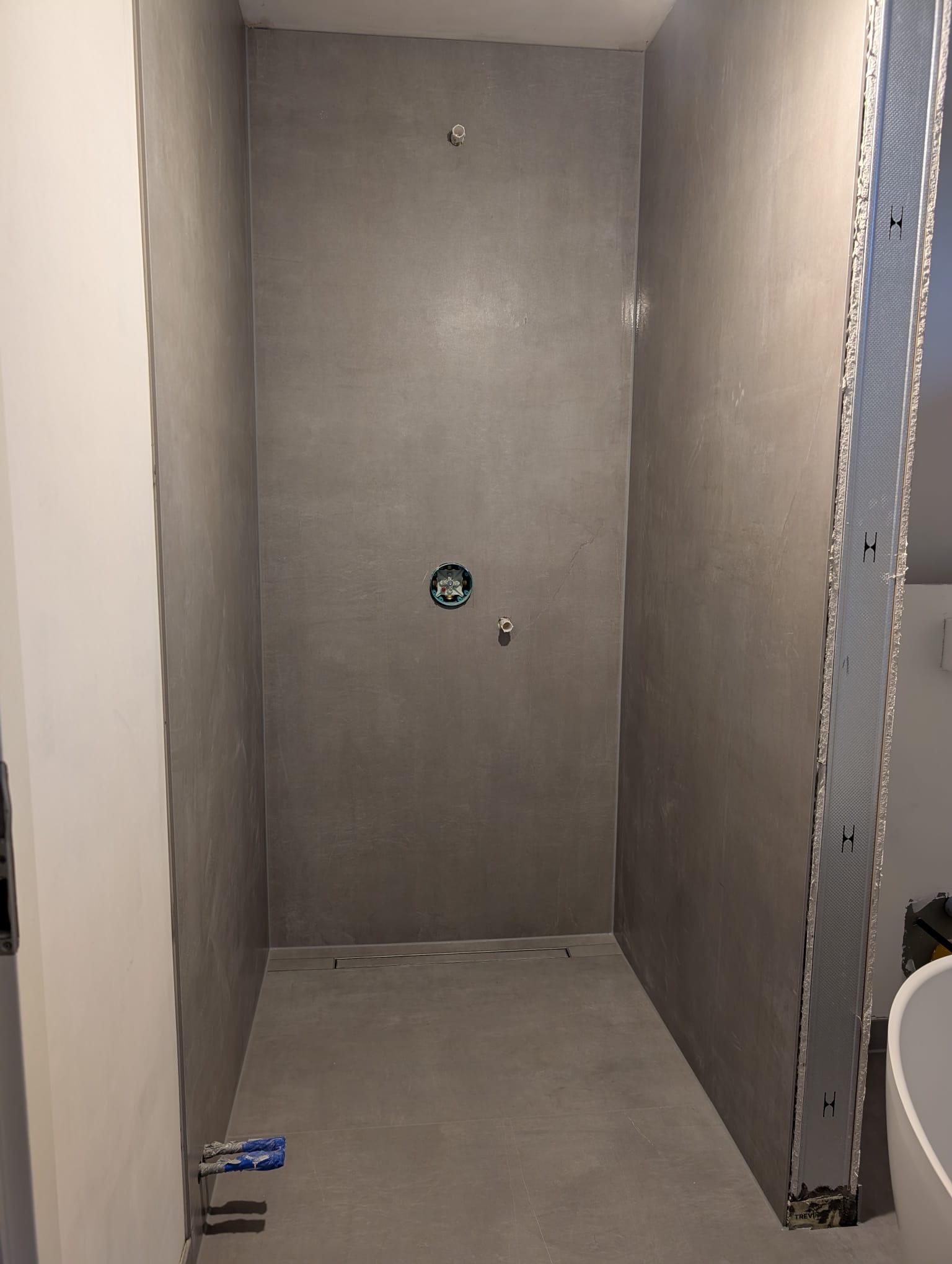 Betonoptik Fliesen Dusche Hamburg Innenausbau