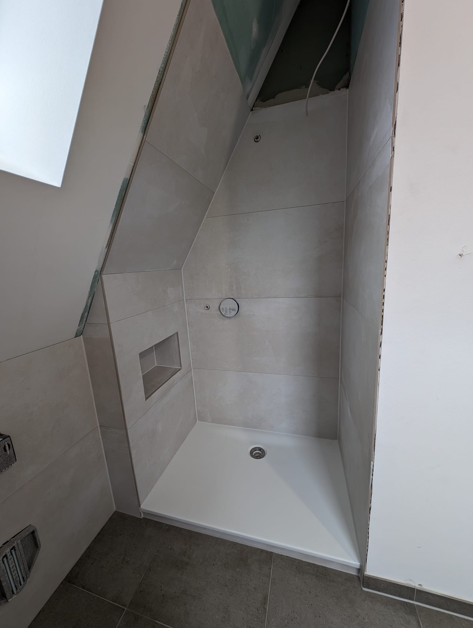 Dachgeschoss Dusche Fliesen Hamburg Fliesenleger